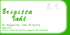 brigitta vahl business card